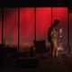 TV news, blood-red sky, roaring fire, no pants. A bit worrisome, all taken together.